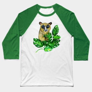 Cartoon lemur Baseball T-Shirt